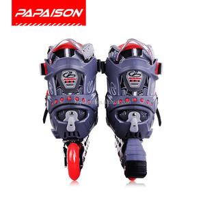 Bền TPU khởi động slalom chuyên nghiệp giày trượt <span class=keywords><strong>inline</strong></span> với đèn <span class=keywords><strong>LED</strong></span> bánh xe - Product Image 2