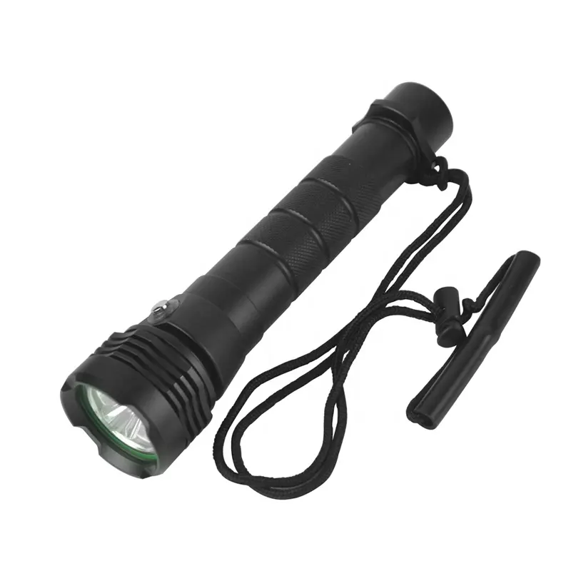 High Power 4000LM Diving Flashlight Aluminum Waterproof IP68 Torch Lamp for underwater activities