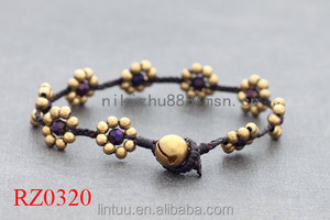 Llegan nuevos regalo <span class=keywords><strong>de</strong></span> <span class=keywords><strong>la</strong></span> joyeria para chica moda hecho a mano Pulsera chapado en <span class=keywords><strong>oro</strong></span> <span class=keywords><strong>de</strong></span> <span class=keywords><strong>la</strong></span> semilla <span class=keywords><strong>de</strong></span> flor para aniversario - Product Image 4