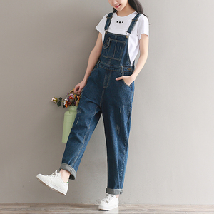 YSMARKET Tuta in <span class=keywords><strong>Jeans</strong></span> da Donna, Salopette in Denim, <span class=keywords><strong>Pantaloni</strong></span> <span class=keywords><strong>Lunghi</strong></span> Casual, Vaqueros, <span class=keywords><strong>Pantaloni</strong></span> Basic in Denim, Salopette a Gamba Larga Femminile - Product Image 6