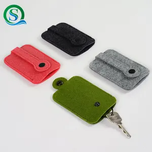 fashional felt key case bag using for home daily and car key Felt key chain