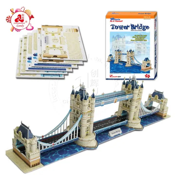 Papier 3D Puzzle /Lodon Tower Bridge Puzzle