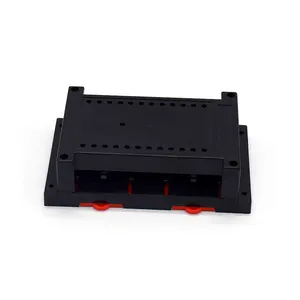 Black Color Din Rial Housing Case for Electronics AK-P-06 Common Use Abs Plastic Control Box SZOMK Light Grey Color 115x90x40mm