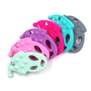 Factory Supplier Directly, Exist Mould Amazing sale Hot Seller 5 PC Silicone Stackers Teether Toy for Baby
