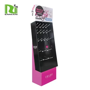 Vloer Kartonnen Hanger Display Reclame Stand Voor opknoping Haar ornamenten papier tentoonstelling rack