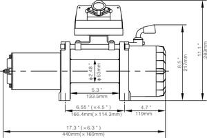 China Manufacturer Wireless Remote Control 5000 Lbs 12v/24v Electric <strong>Winch</strong> for Jeep, Truck&amp;Suv EWX5000S - Product Image 2