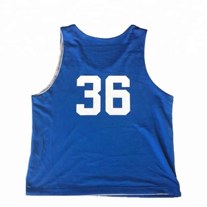 Da ginnastica di Formazione Pinnies Reversibili Lacrosse, di Calcio, Gioco del Calcio Jersey Sport di Formazione Scrimmage Gilet - Product Image 1
