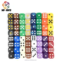 Round Corner Pearl Color and Opaque Color D6 Pip Dice for Casino and Magic Game