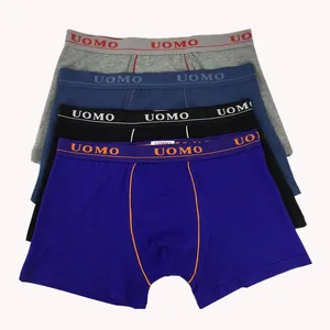 Woven waistband plain gray cotton joe underwear boxer for young boys