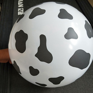 12&amp;<strong>quot</strong>; 2.8g Cow Print <strong>Balloons</strong> Latex <strong>Balloon</strong> Farm Party Dairy Birthday Party Decor Prop Farm Party Supplier Cow <strong>Balloon</strong>