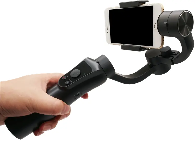 2020 black handheld gimbal GS5 gimbal with splash-proof for Go Pro 6/5 Cell phone holder