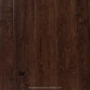 Suelo de madera de ingeniería de tres capas de madera dura cepillada con alambre de roble negro de las mejores especies - Product Image 1