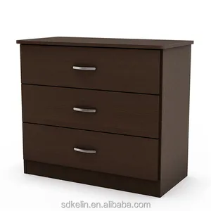 Factory outlet good quality kids chest of drawer with 3 drawers