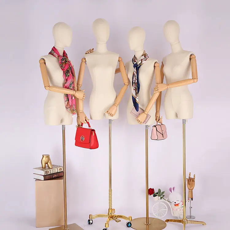 XINJI Wholesale Fashion Mannequins Flexible Female Manikin Fabric Women Fitting Dummies Models