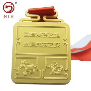 Maratho deporte medalla de metal taza de trofeo con medallón de bronce Medallas de Triatlón - Product Image 4