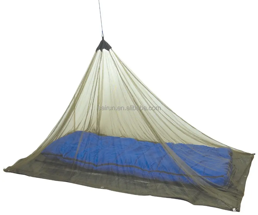 100% פוליאסטר יתושים פירמידת קמפינג טיולים נסיעה צבאי כילה אוהל מקלט