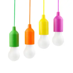 1W Portable LED Bulb Light Battery Operated Hanging pull bulb lamp led lights