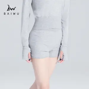 Shorts aquecido baiwu para meninas, bermuda curta para baiwu 117146010