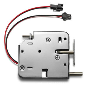 Cerradura Eléctrica de Control, Cerradura Electromagnética de 12 V CC y 2 A <span class=keywords><strong>para</strong></span> Puerta, Armario, Cajón, Casilleros, Pestillo de Acero al Carbono, Candado Negro - Product Image 5