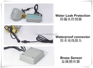 Vanne en laiton à vente chaude NSF, vanne d'arrêt d'eau électrique automatique pour le contrôle des fuites d'eau - Product Image 3