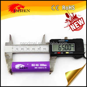 Date İMREN 18650 3000 40a batterie/IMR 18650 3000 MAH 40A 3.7 V 3.2 v 60ah lifepo4 batterie cellulaire - Product Image 2