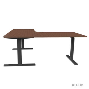 Lifting Computer <strong>Tables</strong> 3 Legs Electric Height <strong>Adjustable</strong> <strong>Table</strong> for Manager in Office - Product Image 2