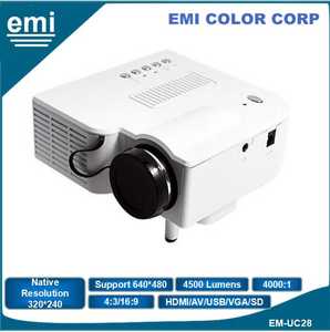 Xách tay mini <span class=keywords><strong>LED</strong></span> chiếu với ngắn ném tỷ lệ hỗ trợ overhead chiếu cho rạp hát tại nhà giáo dục kinh doanh - Product Image 1