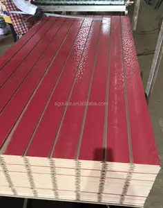 Melamina ranurada de aluminio, mdf