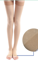 Chaussettes de compression en tricot pour dormir, anti-lymphœdème