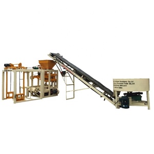 Machine semi-automatique QT4-24 pour la fabrication <span class=keywords><strong>de</strong></span> blocs <span class=keywords><strong>de</strong></span> ciment emboîtables en cendres volantes, machine à fabriquer des briques - Product Image 1