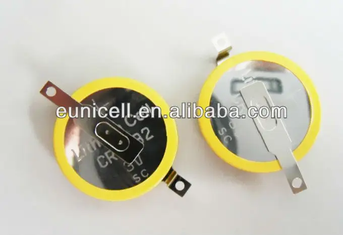3 V लिथियम बैटरी CR2354 CR2032 सिक्का कोशिकाओं बैटरी मिलाप टैब के साथ पिन