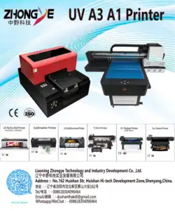 Zhongye-impresora A3 uv, nueva, profesional, de la mejor calidad y alta resistencia, A3 UV, impresora plana a bajo precio, precio directo de temporada