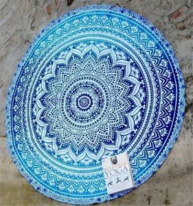 <span class=keywords><strong>Alson</strong></span> drop shipping Rond Serviette De Plage/Tapis De Yoga Épais Terry avec Fringe Glands - Product Image 5