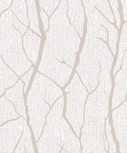 Astratto Ramo di Un Albero di Design In Pelle Scamosciata Schiuma di Carta Da Parati Della Decorazione Della Casa - Product Image 3