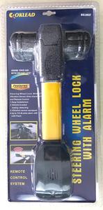 Verrou de <span class=keywords><strong>volant</strong></span> avec <span class=keywords><strong>alarme</strong></span> et télécommande, nouvelle sortie - Product Image 3