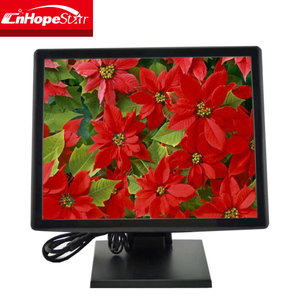 Barato 17 pulgadas Monitor de <span class=keywords><strong>TPV</strong></span> con Pantalla <span class=keywords><strong>Táctil</strong></span> Resistiva de 4 hilos Película de Vidrio Opcional - Product Image 1
