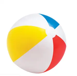 บริสุทธ์ที่กำหนดเองพีวีซีที่มีสีสันชายหาดบอลพองของเล่นสระว่ายน้ำ