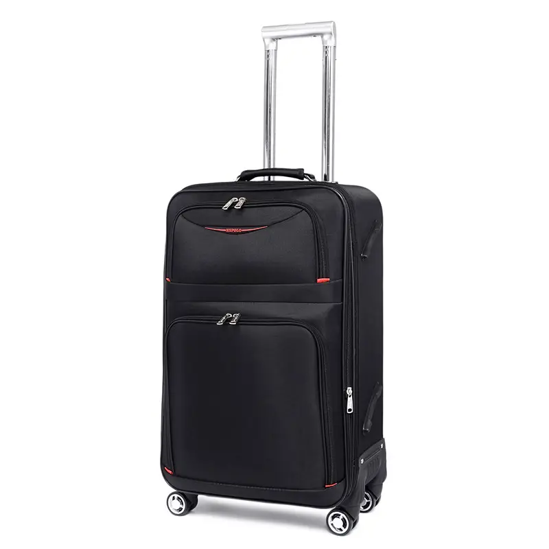 hot selling cloth luggage soft fabric suitcase and carry on type trolley luggage