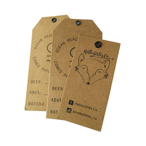 环保牛皮纸定制衣服吊牌 - Product Image 1