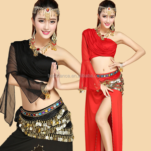 BestDance <span class=keywords><strong>Costume</strong></span> Sexy per Danza del Ventre, Set con Top, <span class=keywords><strong>Reggiseno</strong></span>, Sciarpa per Fianchi e Gonna, <span class=keywords><strong>Costume</strong></span> per Carnevale - Product Image 2