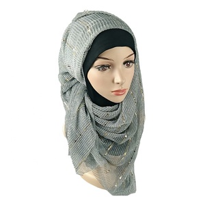 Yiwu Market New Products <strong>Slide</strong> Silk Paillette Hijab <strong>Scarf</strong> glitter Design Crumpled Chiffon Head Wrap <strong>Scarf</strong> with Sequin - Product Image 4