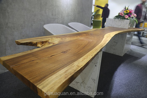Tavolo da scrivania dell'hotel con armadietto da banco in marmo ufficio scrivania in legno da tavolo in primo piano per la Reception da ufficio - Product Image 5