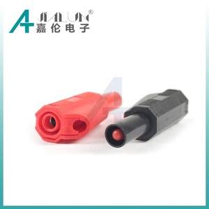 Jialun 4mm nam chuối cắm kết nối niken mạ đồng thau an toàn có thể xếp chồng ngắn chuối cắm - Product Image 3