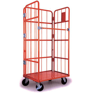 Magazijn Vouwen Beveiliging Wire Mesh Roll Kooi <span class=keywords><strong>Trolley</strong></span> - Product Image 1