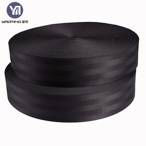 Cubierta de asiento de coche de poliéster de 3 puntos duradera con correa de seguridad reflectante Diseño tejido de cinturón de seguridad de nailon expandible - Product Image 1