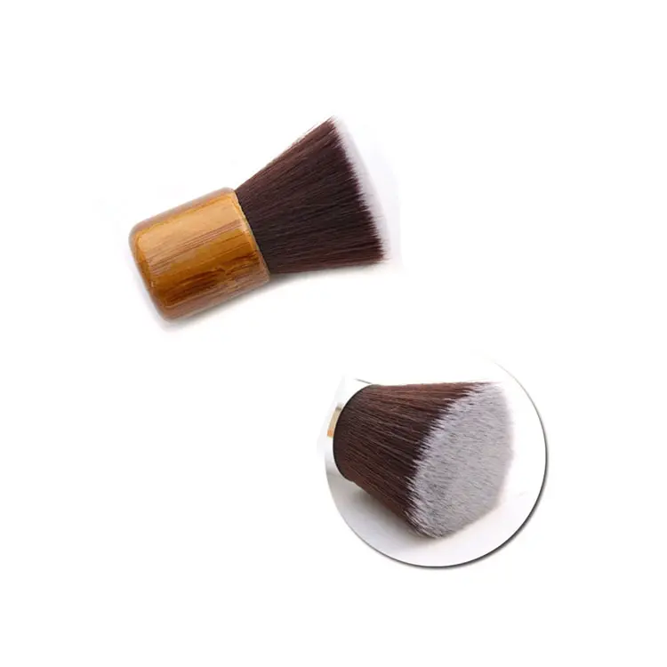 1 PC di Bambù Spazzola del Fondamento di Trucco Flat Top Kabuki Brush Powder Brush