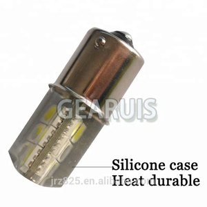 Gearuis 12V 2W P21W LED 5050 Silicone lạnh trắng 8000K xe pha lê lần lượt tín hiệu ánh sáng đèn đậu xe bóng đèn 1156 BA15S - Product Image 3