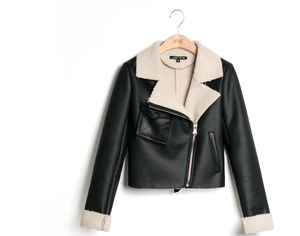 سترة جلدية للدراجات النارية للنساء/بذلة قاطرة سترة جلدية ريبسول للدراجات النارية - Product Image 1