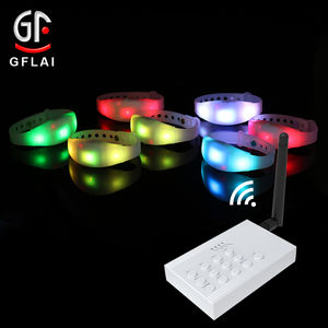 नई घटना पार्टी रेफ़ल गेम एडजस्टेबल सिलिकॉन कलाई बैंड प्रोग्रामेबल नेतृत्व रंगों की आपूर्ति करता है - Product Image 3