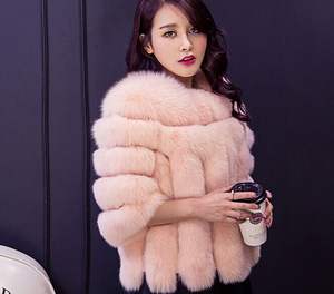 Vêtements <span class=keywords><strong>Desigual</strong></span> Femme Hiver Manteau De Fourrure De Renard Rouge Avec Col De Fourrure De Renard Urbain Plus La Taille Vêtements Femmes - Product Image 3